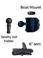 Summit Fishing Transducer Pole Boat Mount Summit Fishing Transducer Pole Boat Mount