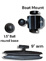 Summit Fishing Transducer Pole Boat Mount Summit Fishing Transducer Pole Boat Mount