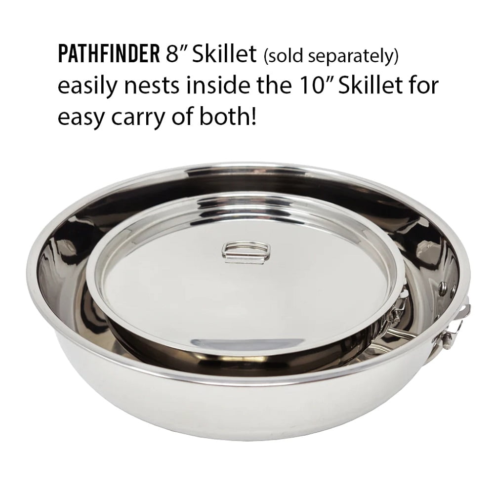 Pathfinder 10" Stainless Steel Skillet and Lid Pathfinder 10" Stainless Steel Skillet and Lid