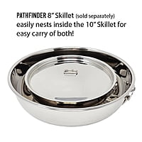 Pathfinder 10" Stainless Steel Skillet and Lid