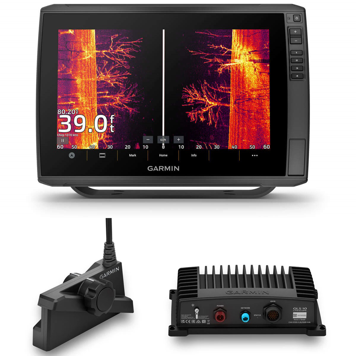 Garmin ECHOMAP Ultra2 126sv with LVS34 and GLS10