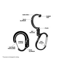 Gear Aid Small Heroclip - Black/Red Gear Aid Small Heroclip - Black/Red