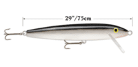 Rapala Giant Original Floating Lure 29" - Silver Black Rapala Giant Original Floating Lure 29" - Silver Black