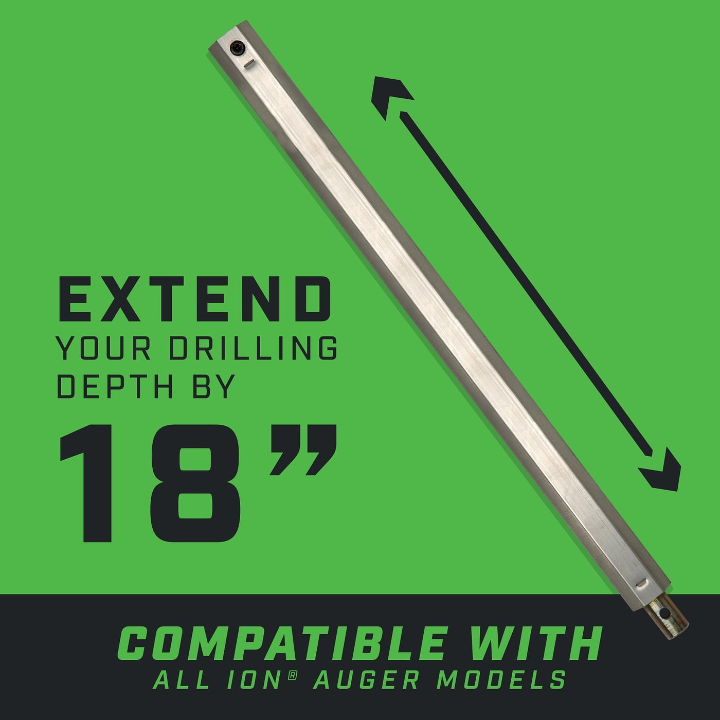 ION Aluminum Auger Extension ION Aluminum Auger Extension