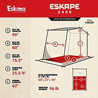 Eskimo Eskape 2400 "Ready to Fish" Bundle Eskimo Eskape 2400 "Ready to Fish" Bundle