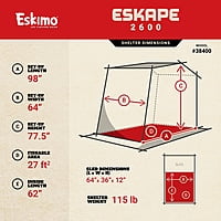 Eskimo Eskape 2600 Shelter Bundle Eskimo Eskape 2600 Shelter Bundle