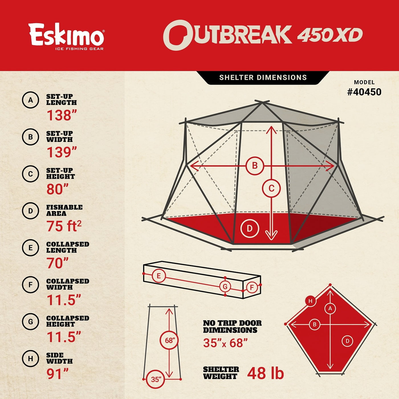 Eskimo Outbreak 450XD Shelter