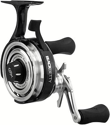 Fenwick EliteTech Ice Fishing Right-Handed Rod & FreeFall Ghost BlackBetty  Reel