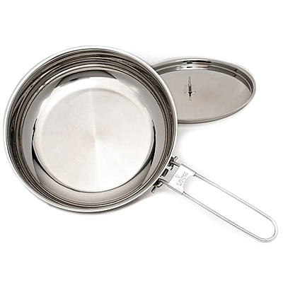 Pathfinder 8" Stainless Steel Skillet and Lid