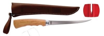Berkley BCFFK-6IN Wooden Handle Fillet Knife 6in, w/Sheath
