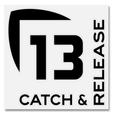 13 Fishing Catch & Release Decal - Medium