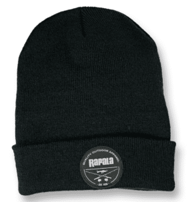 Rapala Classic Thinsulate Cuffed Beanie Woven Patch - Black