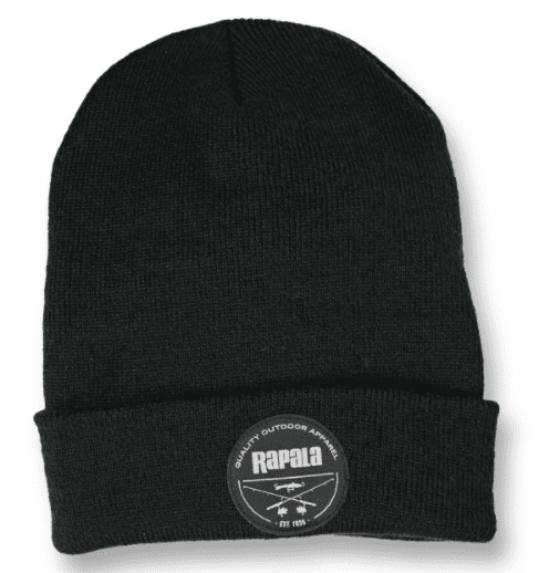 Rapala Classic Thinsulate Cuffed Beanie Woven Patch - Black