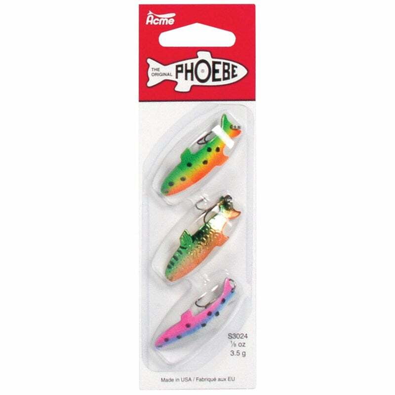 ACME Tackle Deluxe Phoebe 3Pk 1/8 oz ACME Tackle Deluxe Phoebe 3Pk 1/8 oz