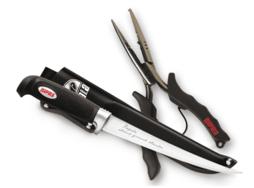 Rapala 8 Pliers / 6 Fillet Knife & Sheath Combo