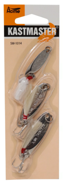 ACME Tackle Kastmaster Chrome w/Bucktail Kit