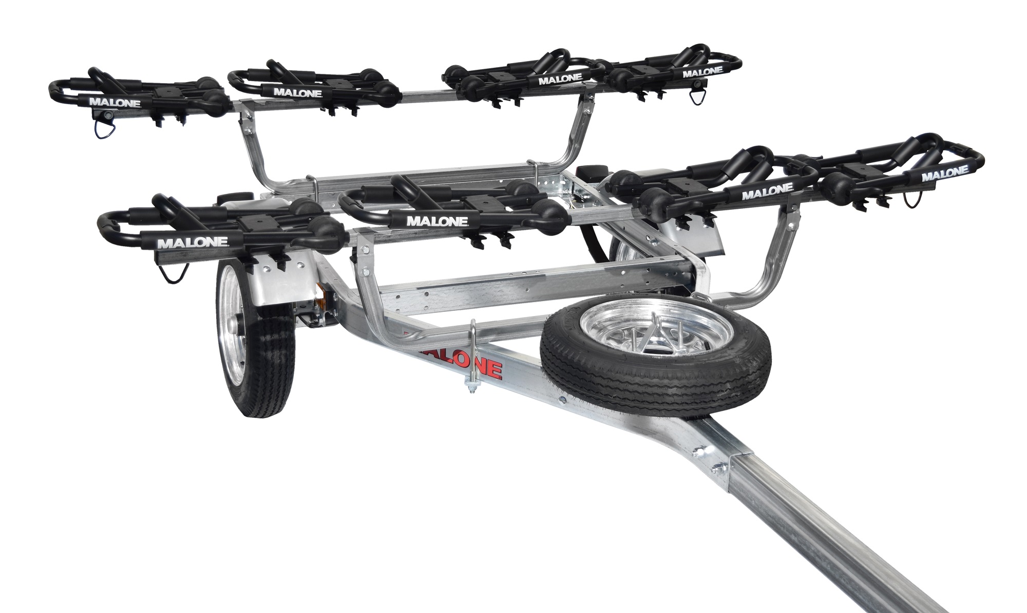 Malone MicroSport 4 Kayak Trailer Package w/J Racks