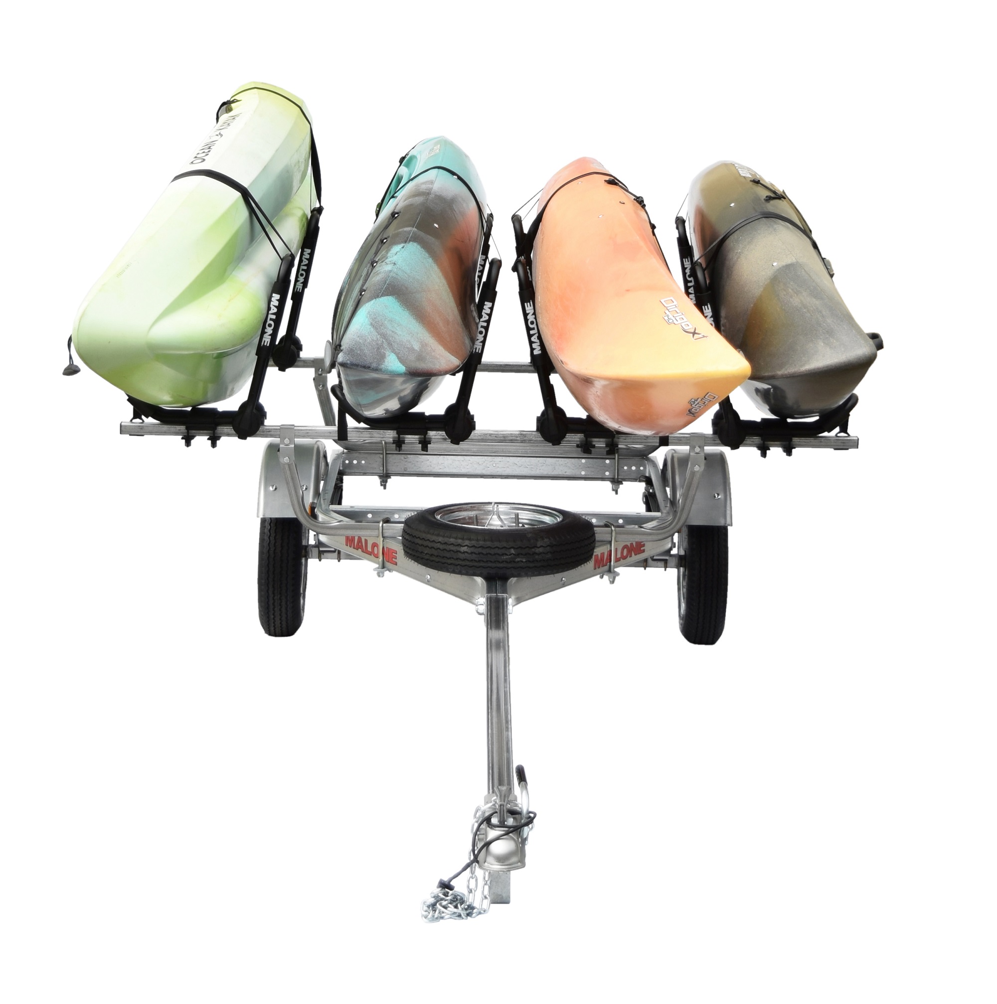 Malone MicroSport 4 Kayak Trailer Package w/J Racks