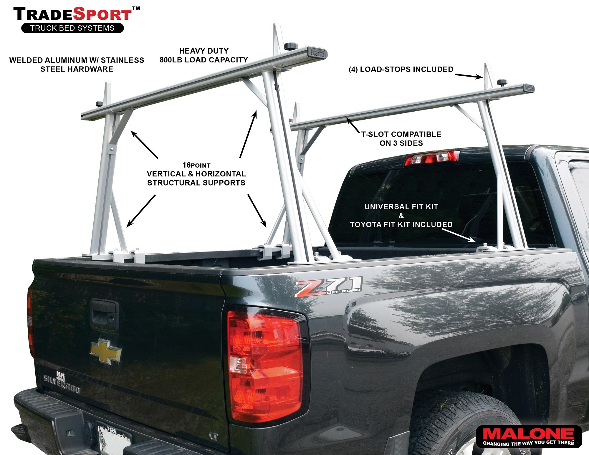 Malone TradeSport Pickup Truck Rack
