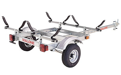 Malone EcoLight 2 Kayak Trailer Package (2 V-Racks)