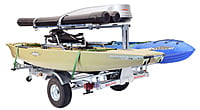 Malone MegaSport LowBed Trailer w/Tier, Spare, 2 sets Bunks, Cargo Box, 2 Rod Tubes