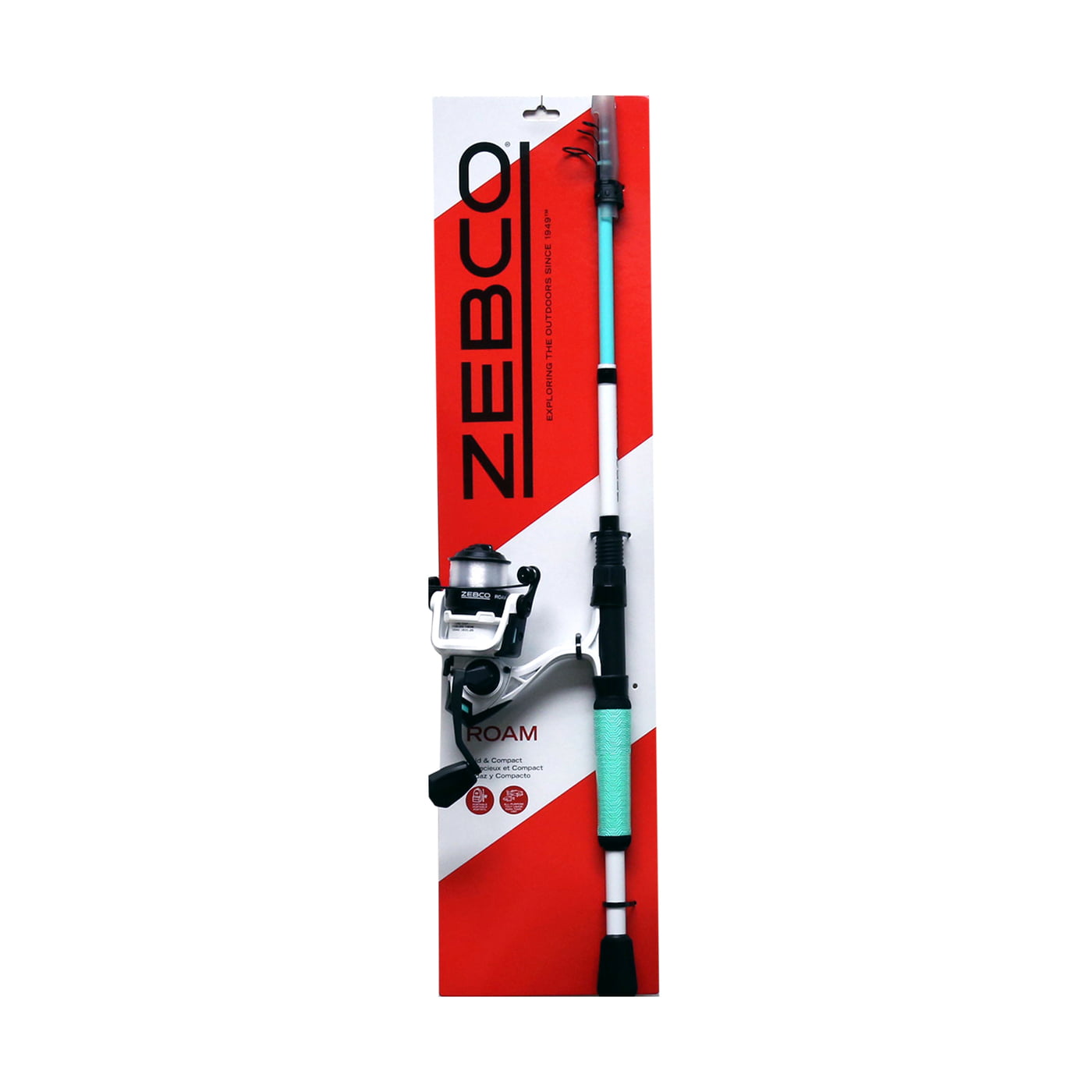 Zebco Roam Seafoam Telescopic Spinning Combo Zebco Roam Seafoam Telescopic Spinning Combo