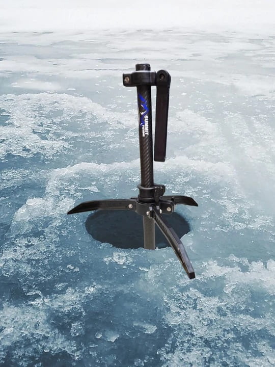 Summit Fishing LVS34 OR 62 Carbon Fiber Transducer Ice Pole Summit Fishing LVS34 OR 62 Carbon Fiber Transducer Ice Pole