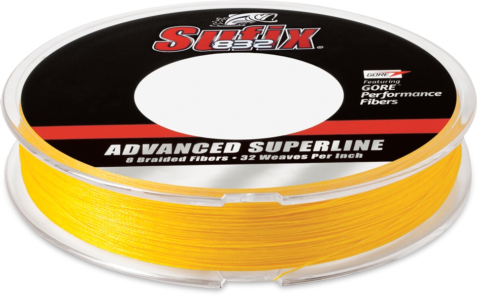 Sufix 832 Advanced Superline - 150 Yards LOW-VIS GREEN / 6LB