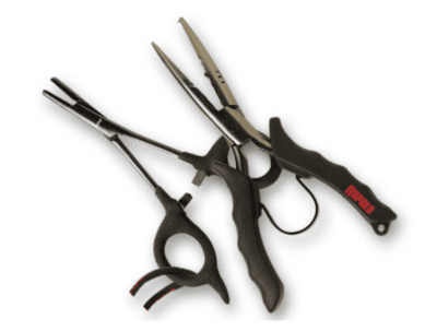 Rapala 5" Forceps / 8" Pliers / Dual Sheath & Clip Combo