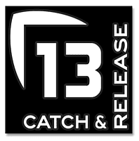 13 Fishing Catch & Release Decal - Medium