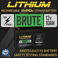 Marcum Quest UW View HD w/ "Brute" LiFePO4 12V10Ah Battery