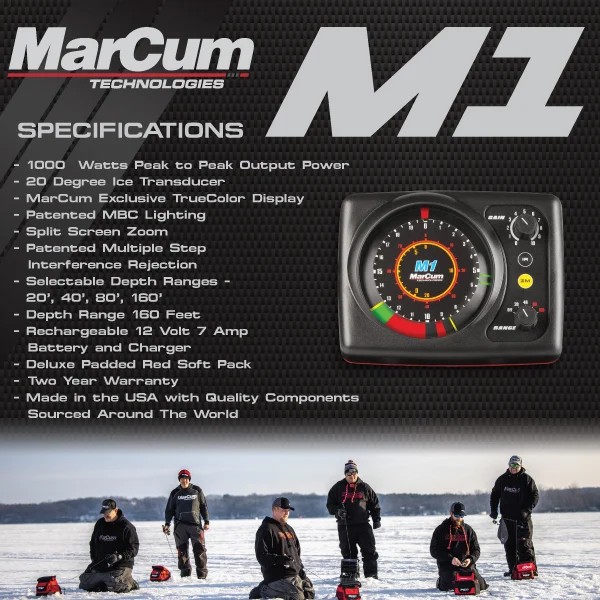 Marcum M1 True Color Sonar Flasher System