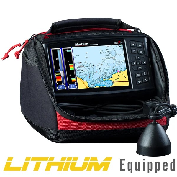 Marcum MX-7 Digital Sonar System 7" LCD Dual Beam w/GPS - "Brute" LiFePO4 12V10ah Battery Marcum MX-7 Digital Sonar System 7" LCD Dual Beam w/GPS - "Brute" LiFePO4 12V10ah Battery