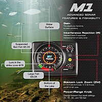 Marcum M1 True Color Sonar Flasher System Marcum M1 True Color Sonar Flasher System