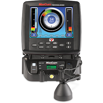 Marcum LX-7Li Digital Sonar System 8" LCD Dual Beam, Lithium Shuttle