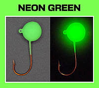 Big Nasty Tackle Lead Free Super Glow Pout Pounder Jig