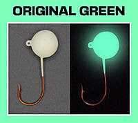 Big Nasty Tackle Lead Free Super Glow Pout Pounder Jig